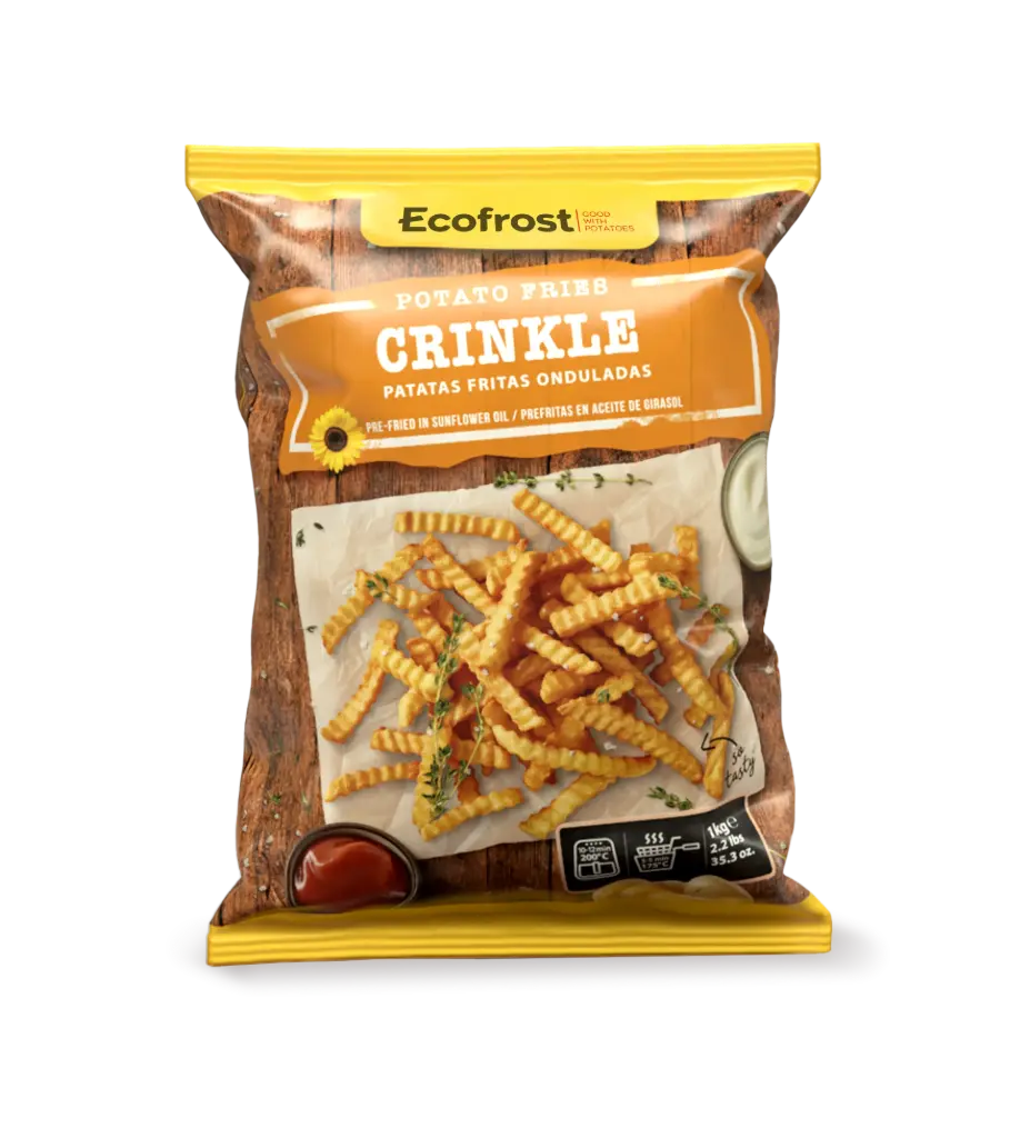 TRANSPARENT CRINCKLE CUT 4X2.5KG