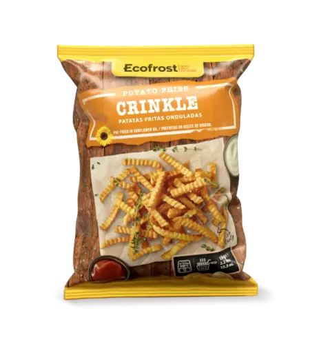 TRANSPARENT CRINCKLE CUT 4X2.5KG