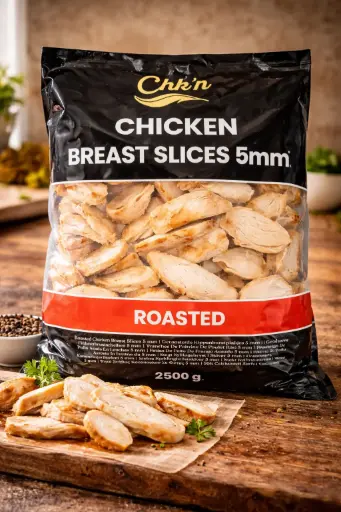 CHICKEN BREAST SLICES 5mm 5x2KG - Chk'n